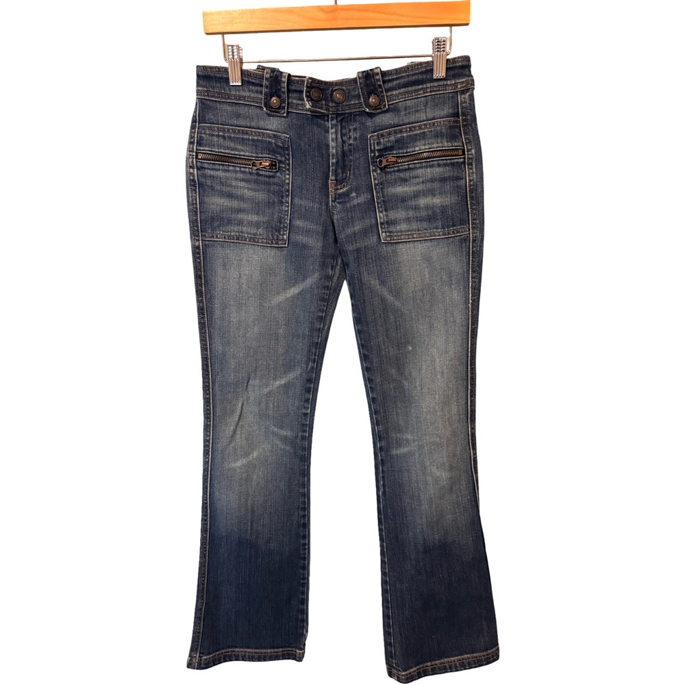 7 For All Mankind Blue Boot Cut Jeans